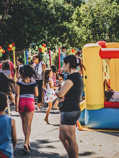 Carnival with Bounce Houses